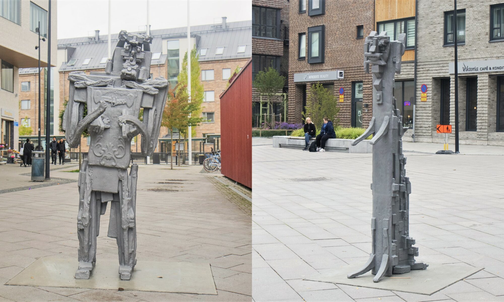 Två skulpturer av Max Ockborn