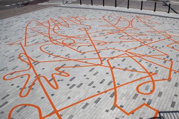 A Line Konstverket A Line, Judith Hopf