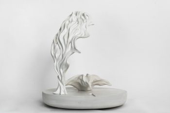 Gipsmodell av Samaneh Reyhanis förslag, Nahâl. Gipsmodell av konstverket Nahâl